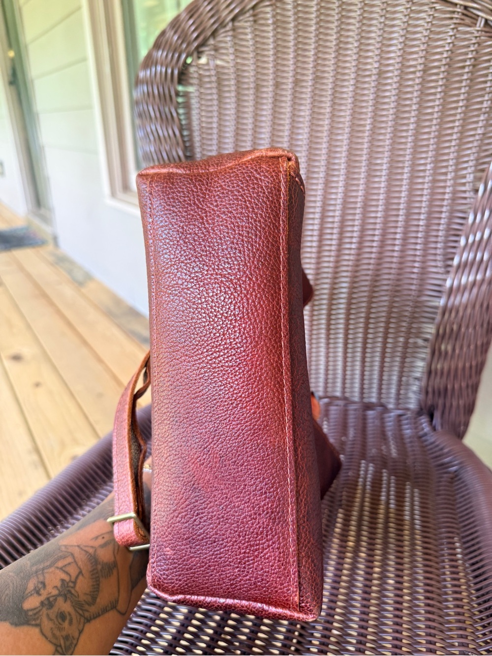 Portland Leather Nutmeg Small Naomi Bag - Picture 3 of 4